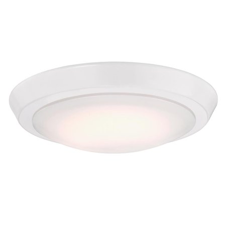 WESTINGHOUSE Fixture Ceiling LED Dimmable Flush-Mount 20W Trad 11In White Frosted Acrylic 6107400